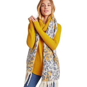 Anthropologie Georgia Cowl Neck Tunic Sweater * Mustard Yellow * size small S